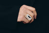OLIO E ACETO Black Hole Wide Ring OA08F08 POEA4
